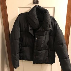 Button up Free People Black Jacket.